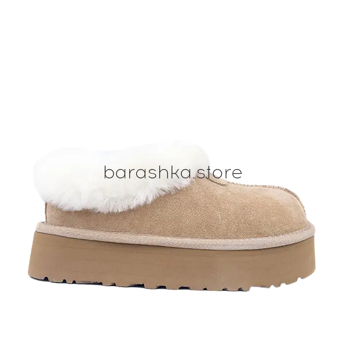 Revival Platform Slippers Sand -  Barashka.Store