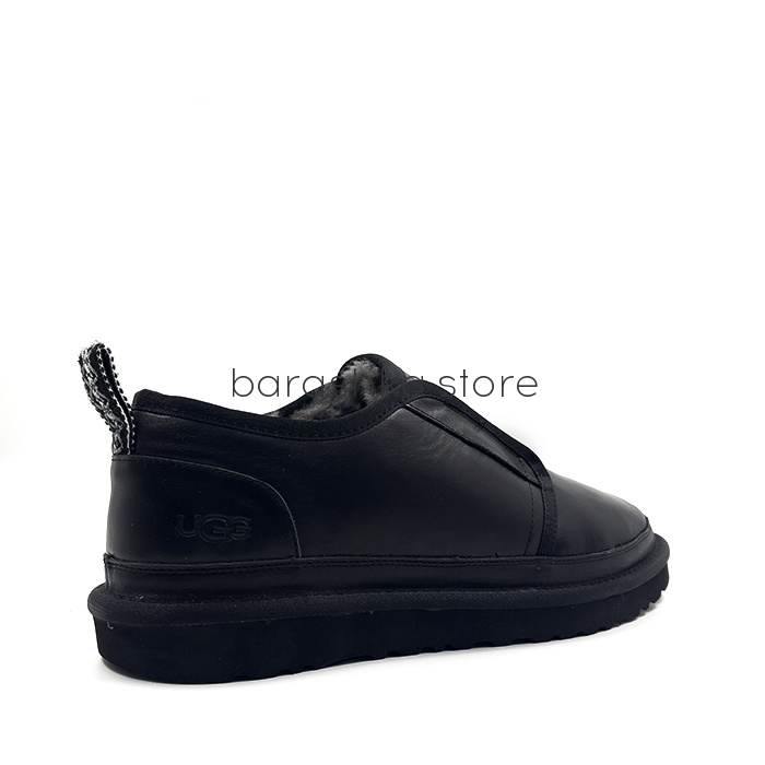 Flex Slippers Men's Leather Black -  Barashka.Store