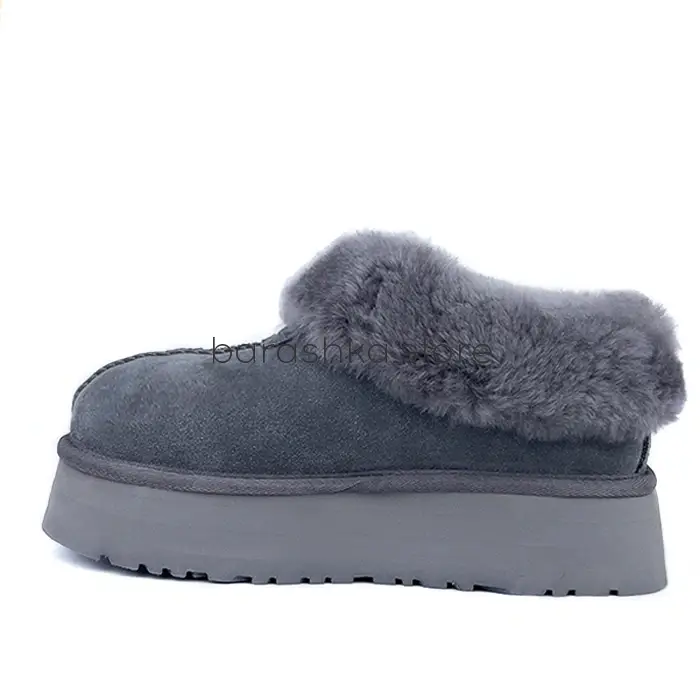 Revival Platform Slippers Grey -  Barashka.Store