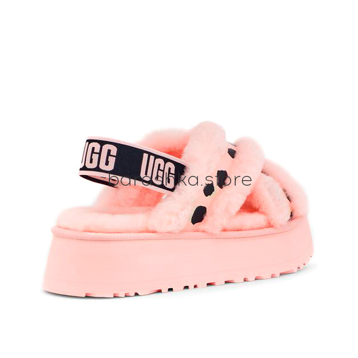 Disco Cross Slide Pink Scallop -  Barashka.Store