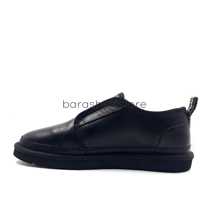 Flex Slippers Men's Leather Black -  Barashka.Store