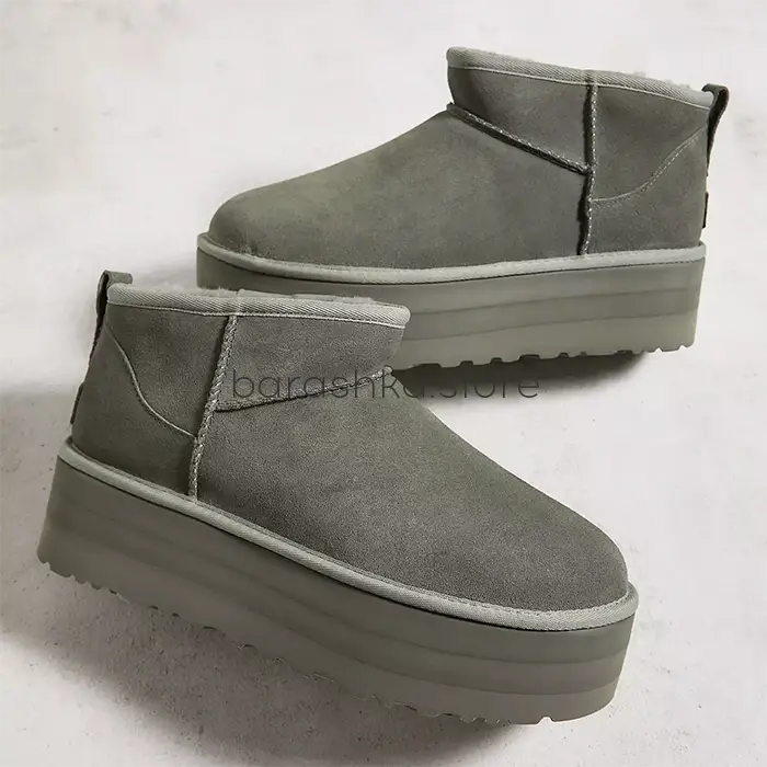 Classic Ultra Mini Platform Grey -  Barashka.Store