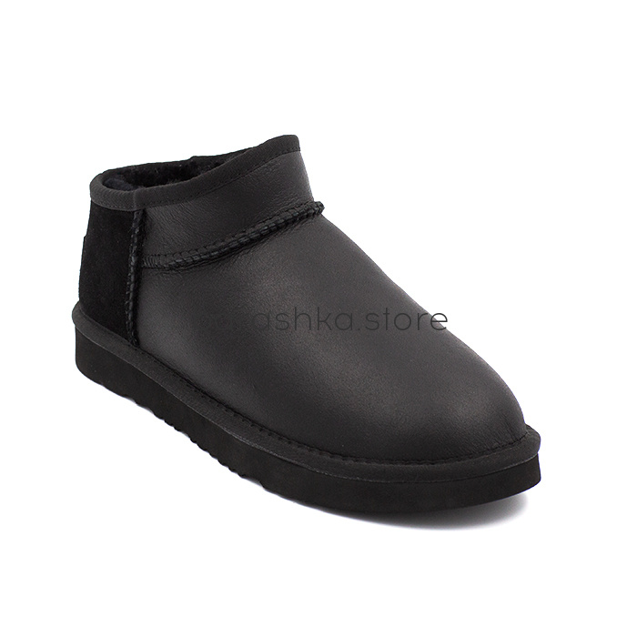 Ultra Mini Men's Black Leather -  Barashka.Store