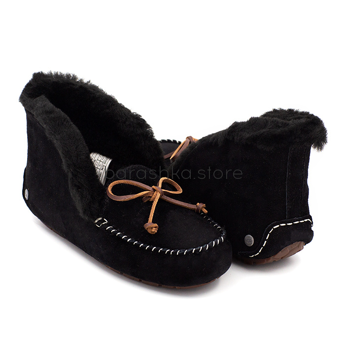 Мокасины Alena Full Black -  Barashka.Store