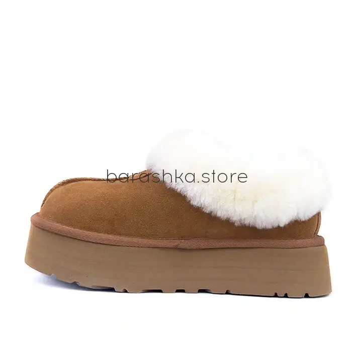 Revival Platform Slippers Chestnut -  Barashka.Store