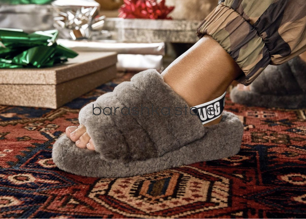 Сандали Fluff Yeah Slide Grey -  Barashka.Store