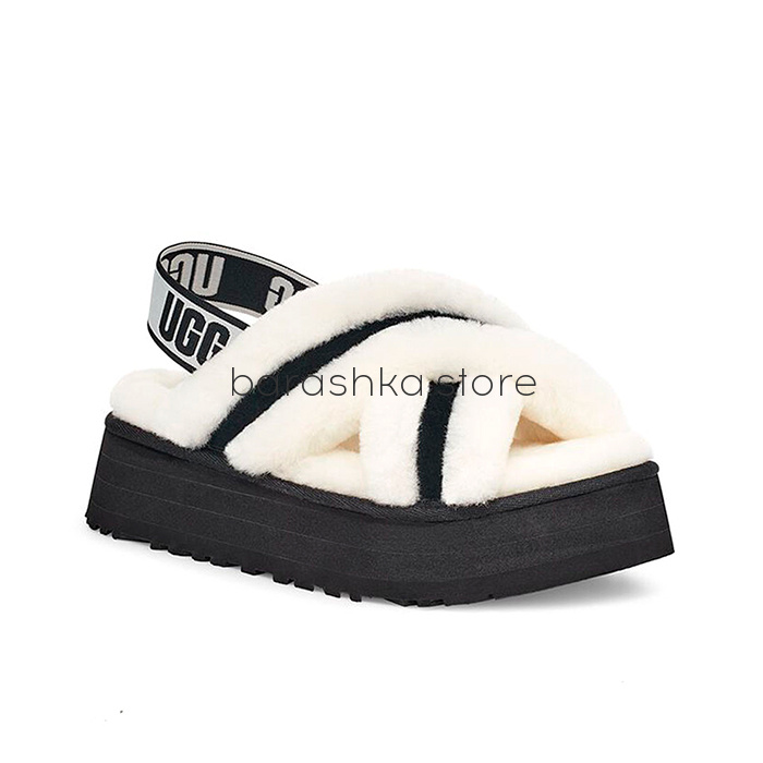 Disco Cross Slide White -  Barashka.Store