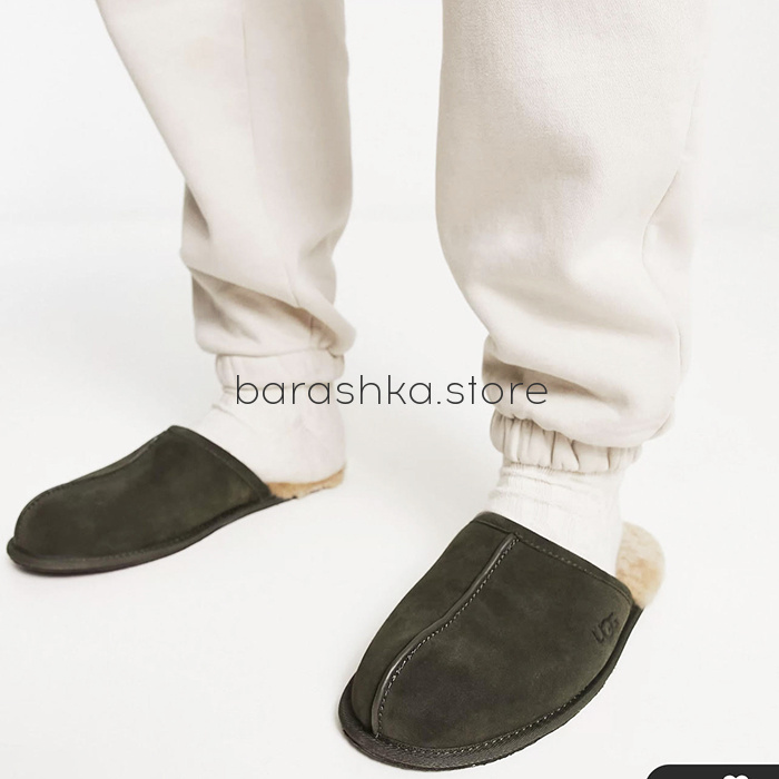 Тапочки Men's Scuff Slipper Olive -  Barashka.Store