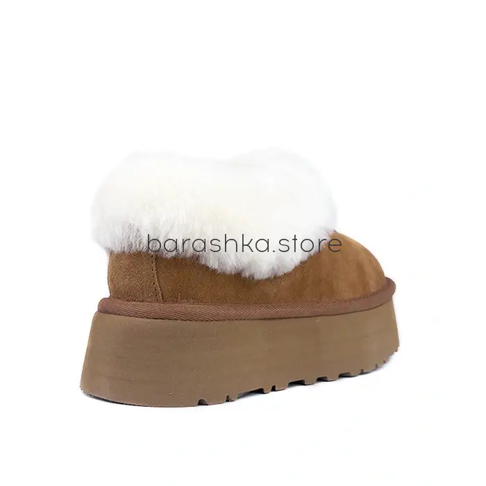 Revival Platform Slippers Chestnut -  Barashka.Store