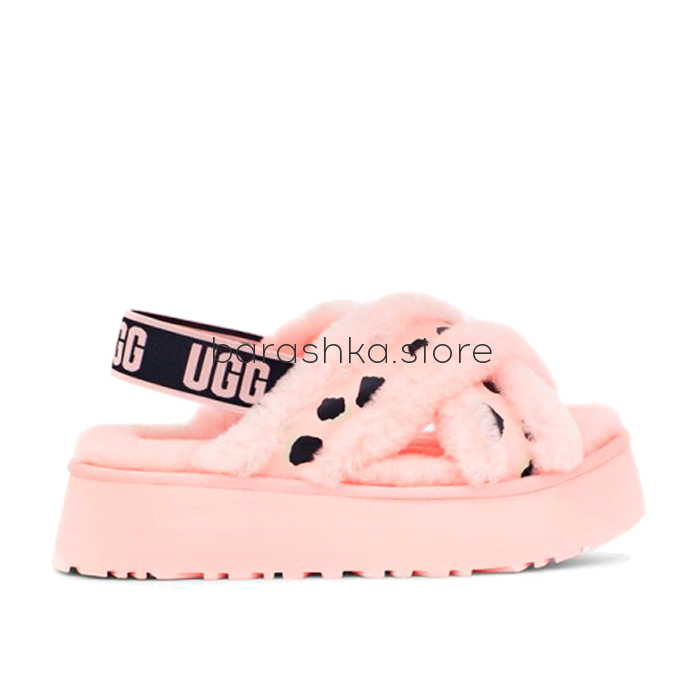 Disco Cross Slide Pink Scallop -  Barashka.Store