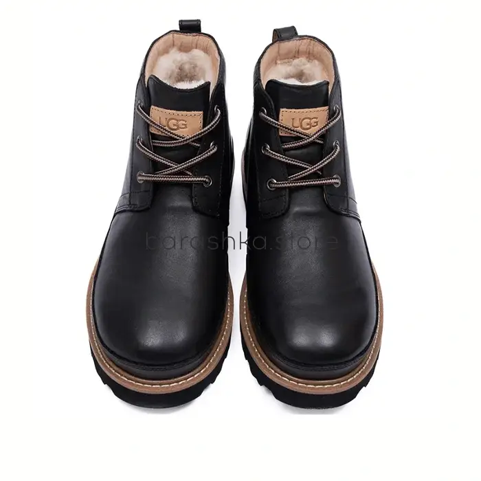 Neumel Gentlemen Leather Black -  Barashka.Store