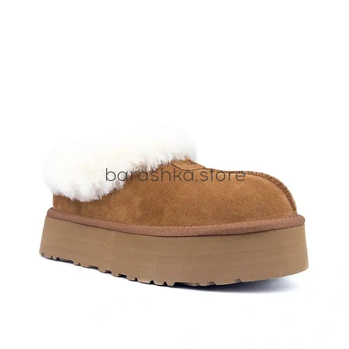 Revival Platform Slippers Chestnut -  Barashka.Store