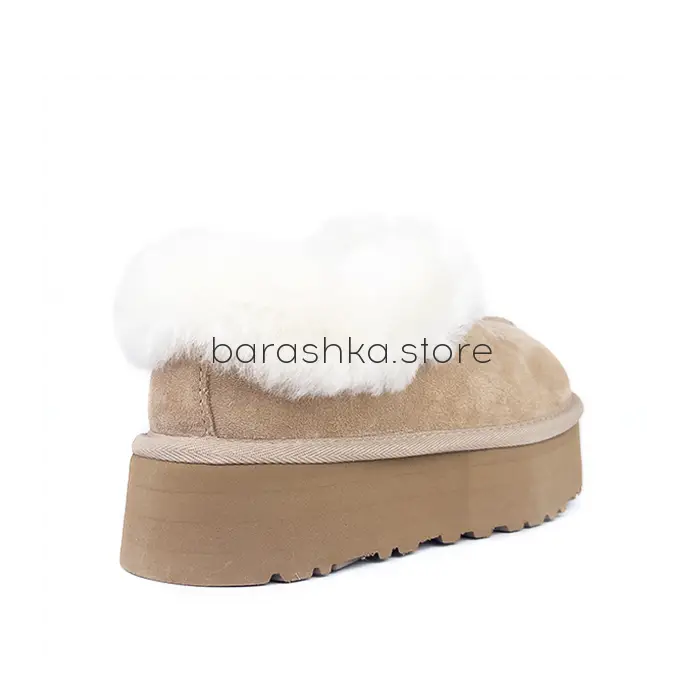 Revival Platform Slippers Sand -  Barashka.Store