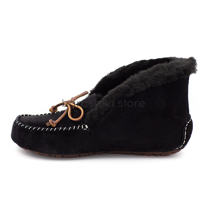 Мокасины Alena Full Black -  Barashka.Store