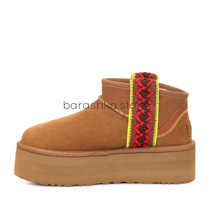 Classic Ultra Mini Braid Platform Chestnut -  Barashka.Store