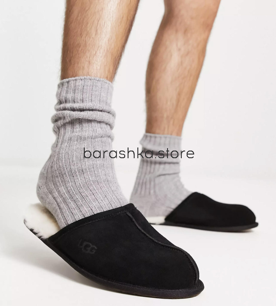 Тапочки Men's Scuff Slipper Black -  Barashka.Store