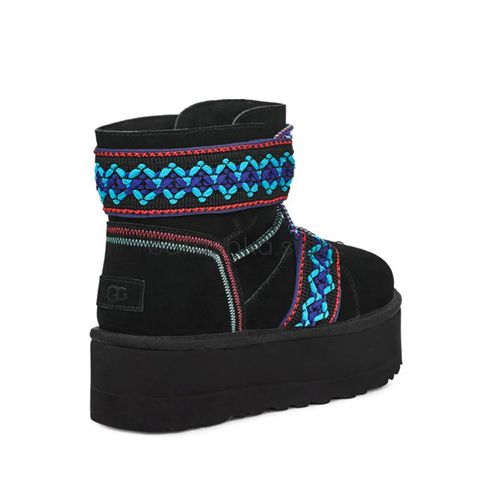 Classic Mini Braid Platform Black -  Barashka.Store