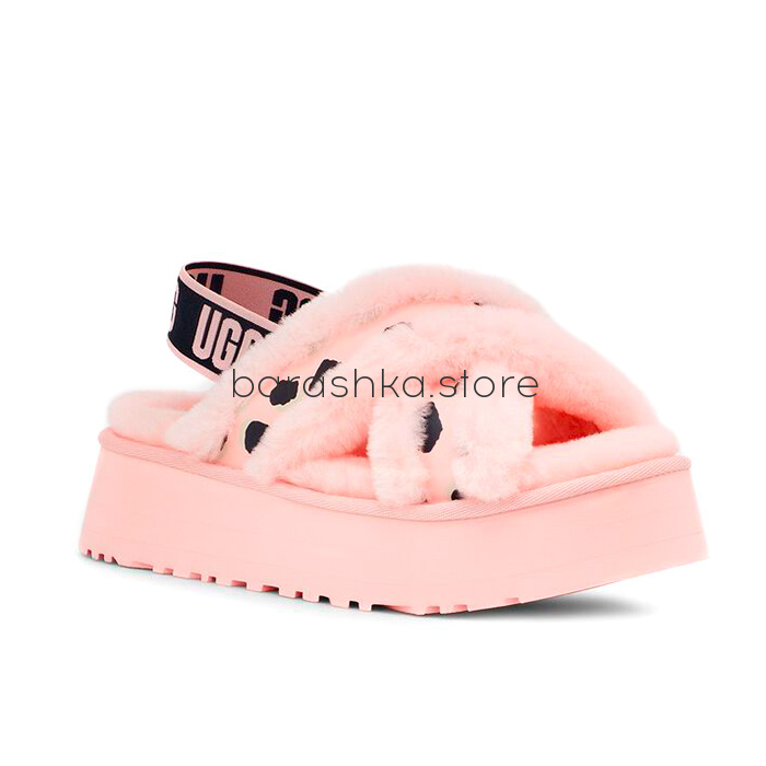 Disco Cross Slide Pink Scallop -  Barashka.Store