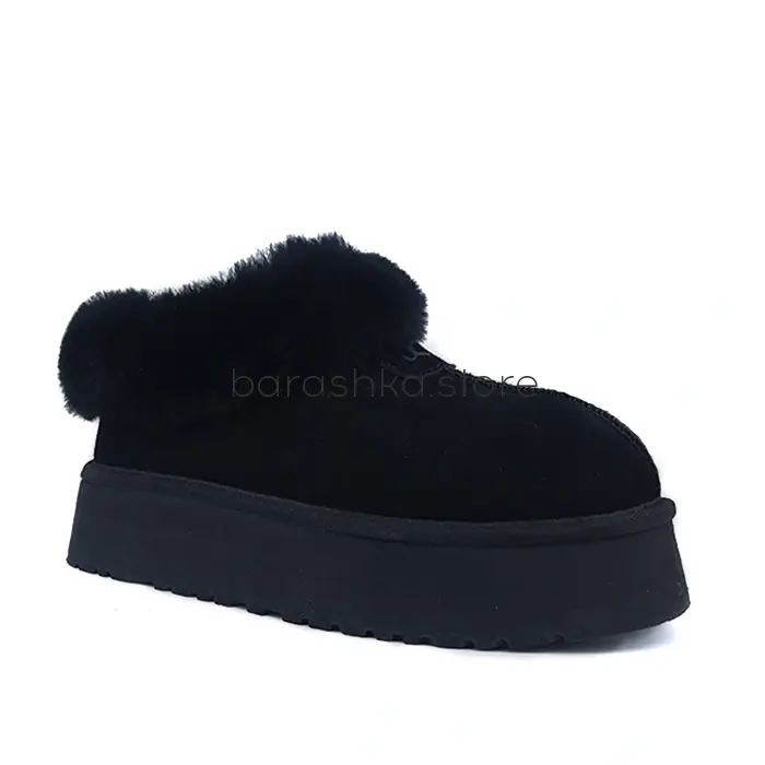 Revival Platform Slippers Black -  Barashka.Store