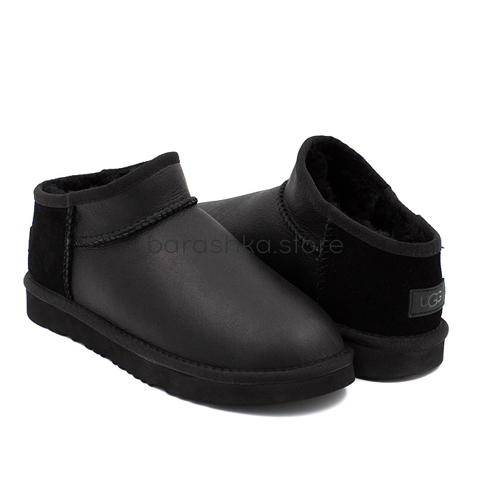 Ultra Mini Men's Black Leather -  Barashka.Store