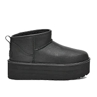 Ultra Mini Platform Leather Black