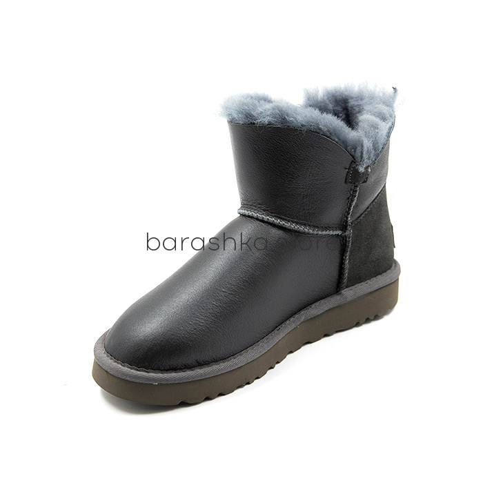 Mini Bailey Button Metallic Grey -  Barashka.Store