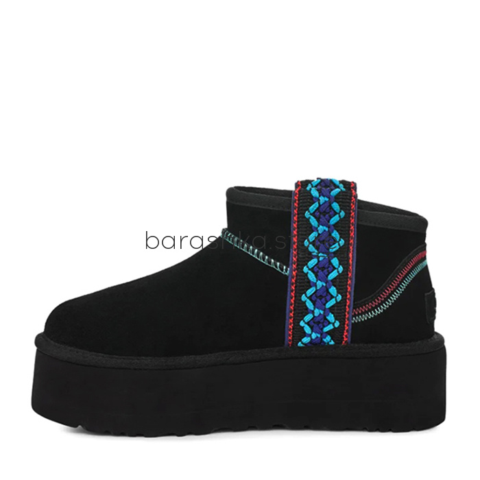 Classic Ultra Mini Braid Platform Black -  Barashka.Store