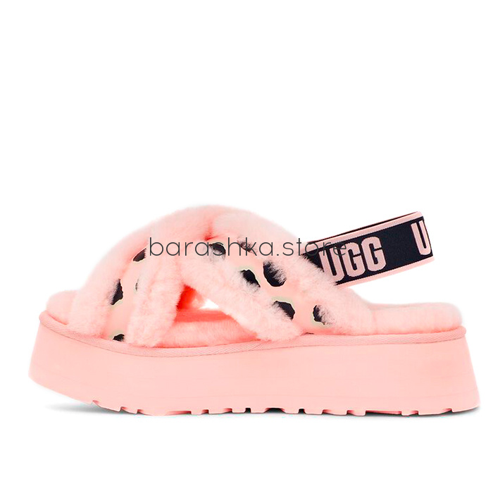 Disco Cross Slide Pink Scallop -  Barashka.Store