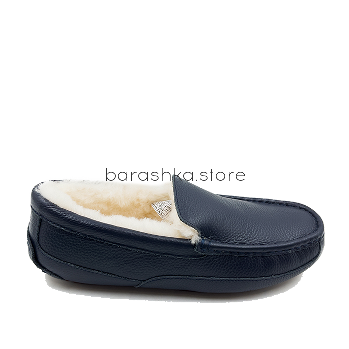 Мокасины Ascot Men's Leather Navy -  Barashka.Store