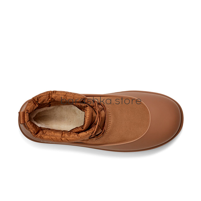 Classic Mini Lace-Up Weather Chestnut -  Barashka.Store