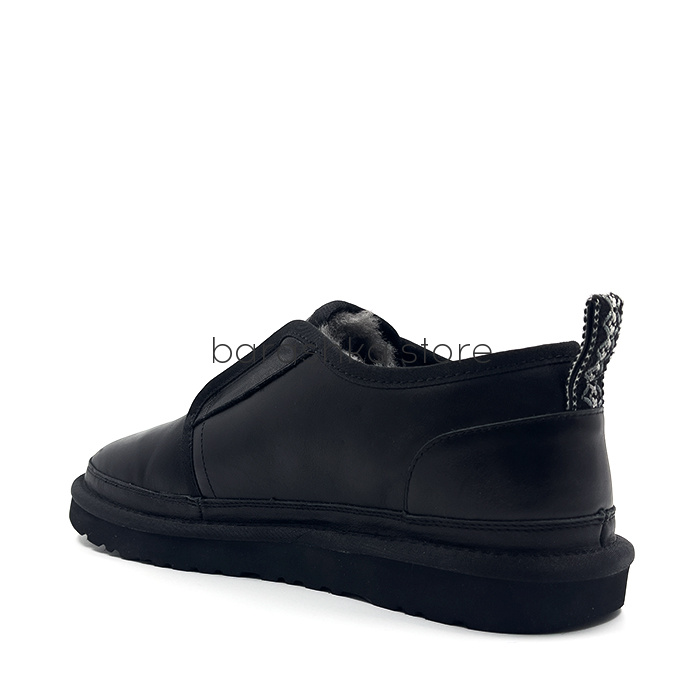 Flex Slippers Men's Leather Black -  Barashka.Store