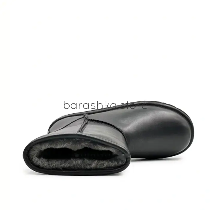 Classic Short Leather Black -  Barashka.Store