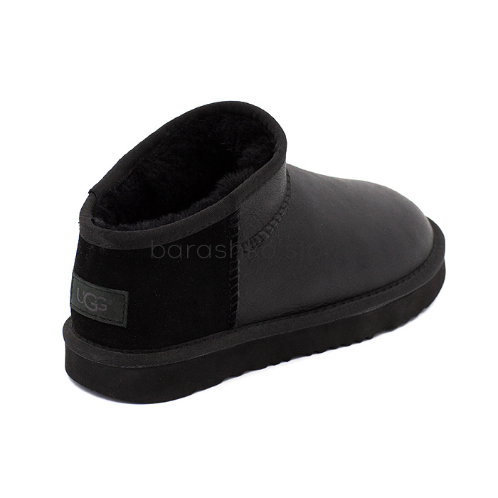 Ultra Mini Men's Black Leather -  Barashka.Store