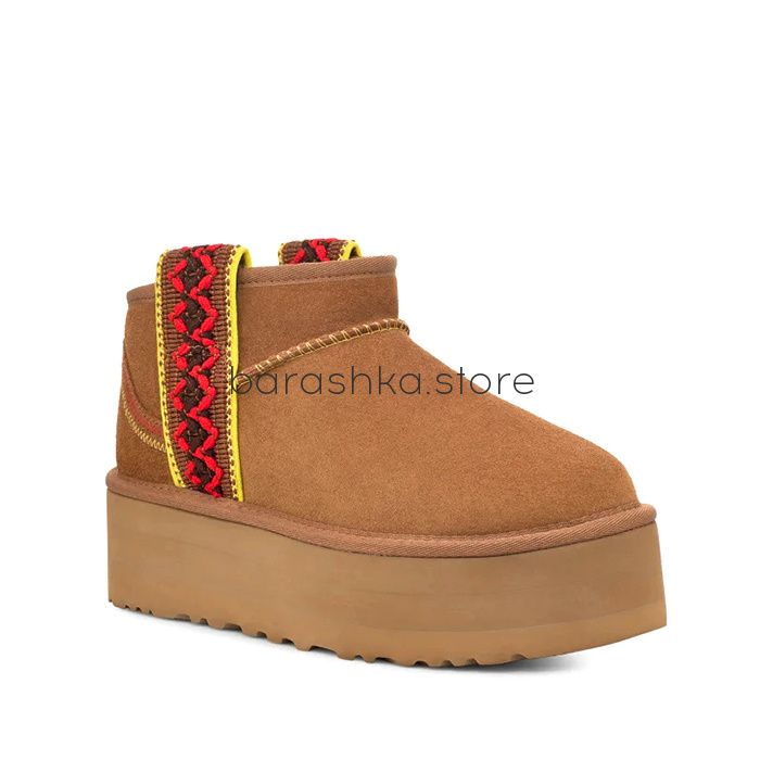 Classic Ultra Mini Braid Platform Chestnut -  Barashka.Store