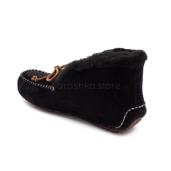 Мокасины Alena Full Black -  Barashka.Store