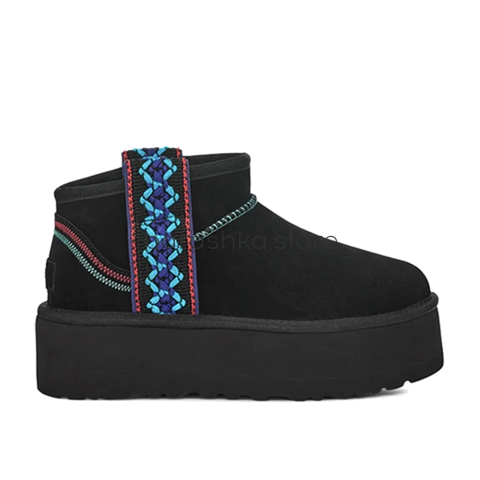 Classic Ultra Mini Braid Platform Black -  Barashka.Store