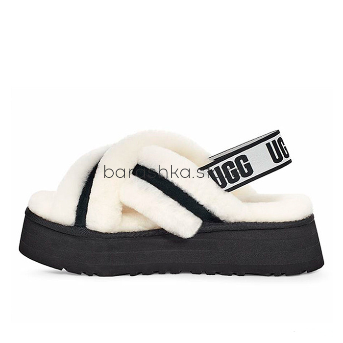 Disco Cross Slide White -  Barashka.Store